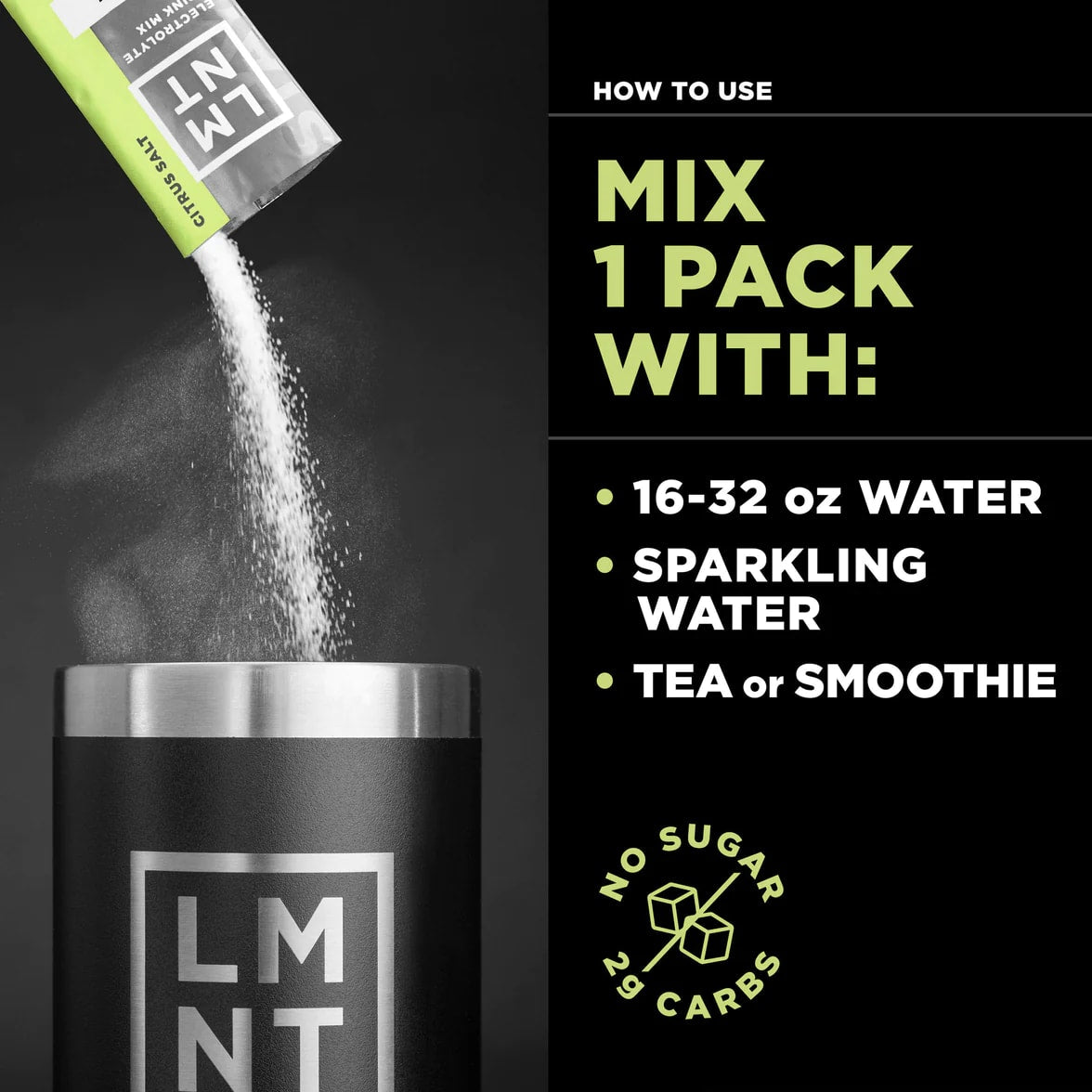 LMNT Zero-Sugar Electrolytes: CITRUS SALT