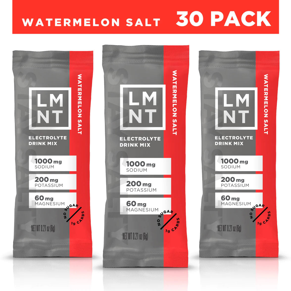 LMNT Zero-Sugar Electrolytes: WATERMELON SALT