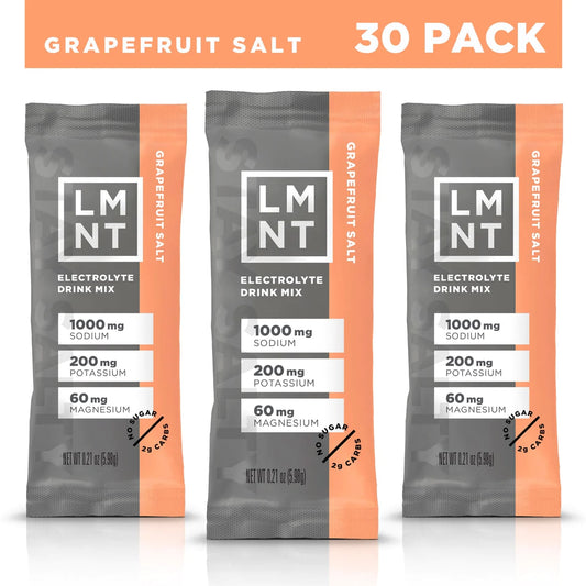 LMNT Zero-Sugar Electrolytes: GRAPEFRUIT SALT
